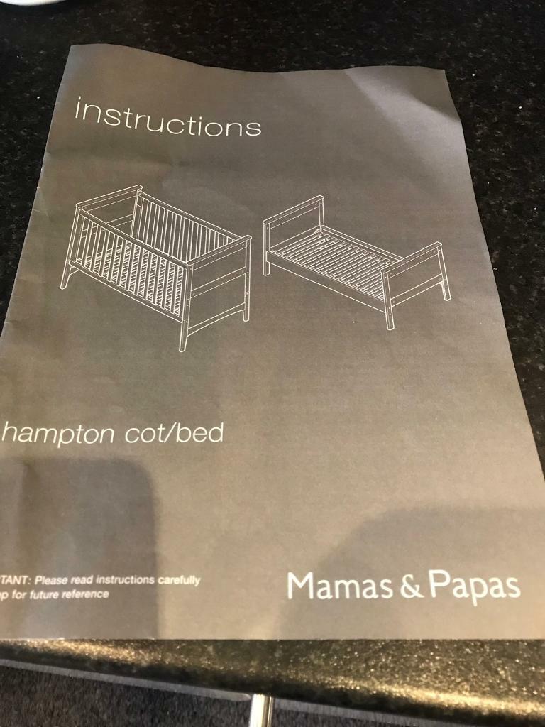 mamas and papas hampton cot bed